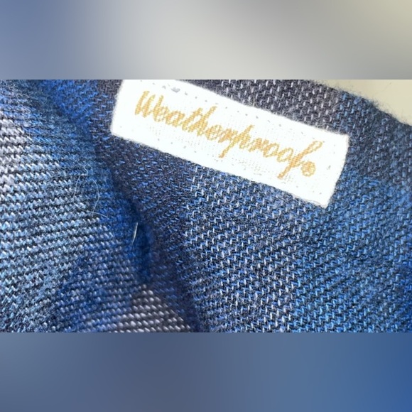 Preowned Original Weather Proof Vintage Flannel Size Medium Dark Blue Color. - Picture 5 of 11